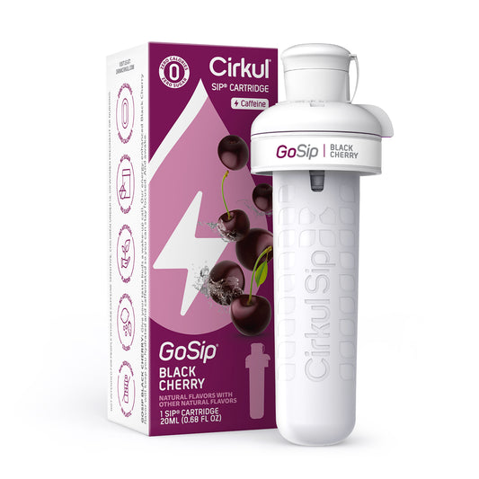 Cirkul GoSip Black Cherry Flavor Cartridge, Drink Mix, 1-Pack