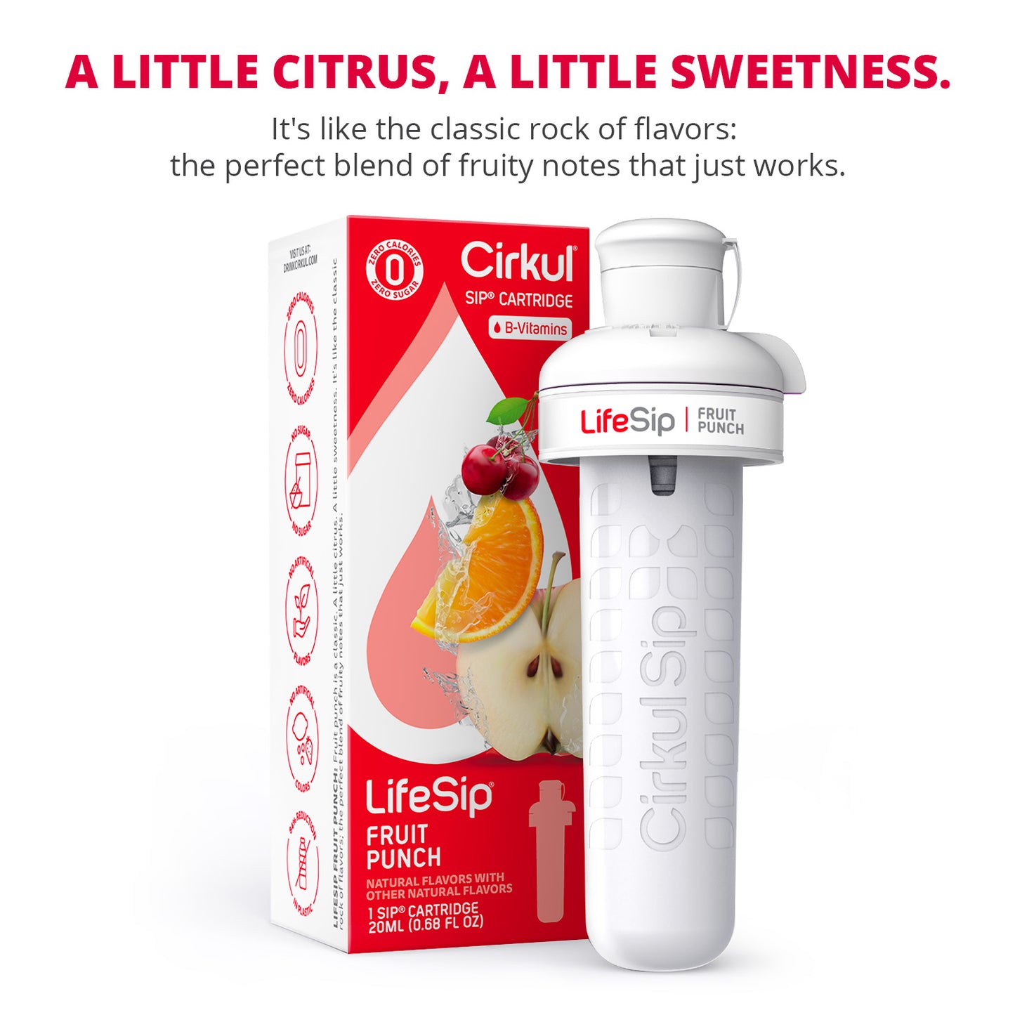 Cirkul LifeSip Fruit Punch Flavor Cartridge, Drink Mix, 1-Pack